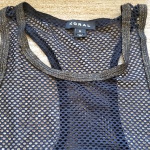 Koral "Barry's bootcamp" mesh tank  (NWT)